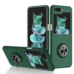 Samsung Galaxy Z Flip 5 Deksel magnetisk ringholder grønn