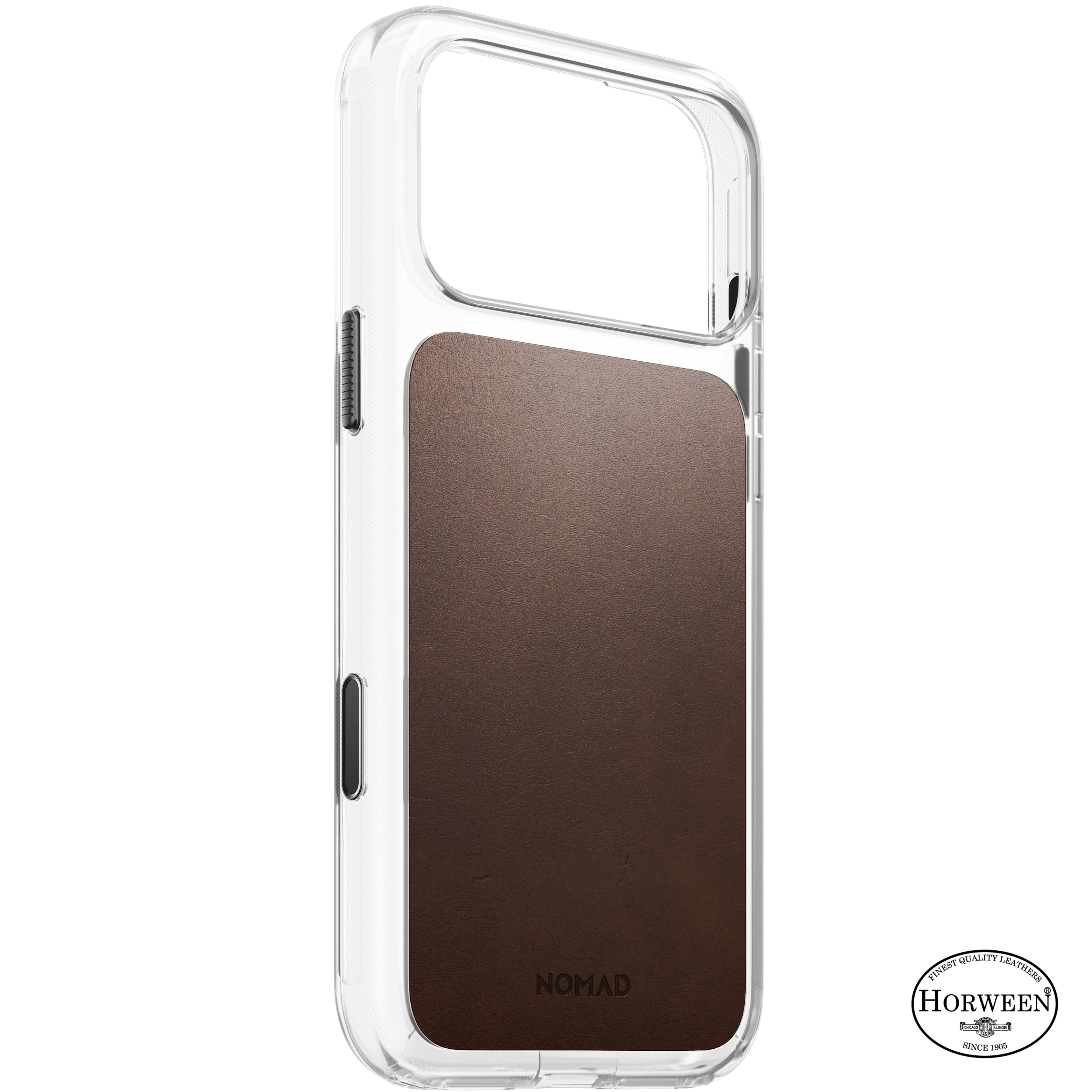 iPhone 18 Pro Max Clear Leather Case MagSafe Rustic Brown