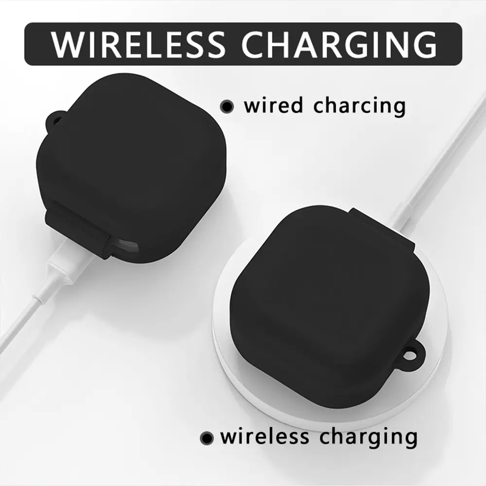 Silikonskal med karbinhake Samsung Galaxy Buds 4 Vit