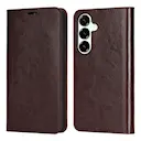 Mobiltaske Ægte Læder Samsung Galaxy S26 Mørkebrun