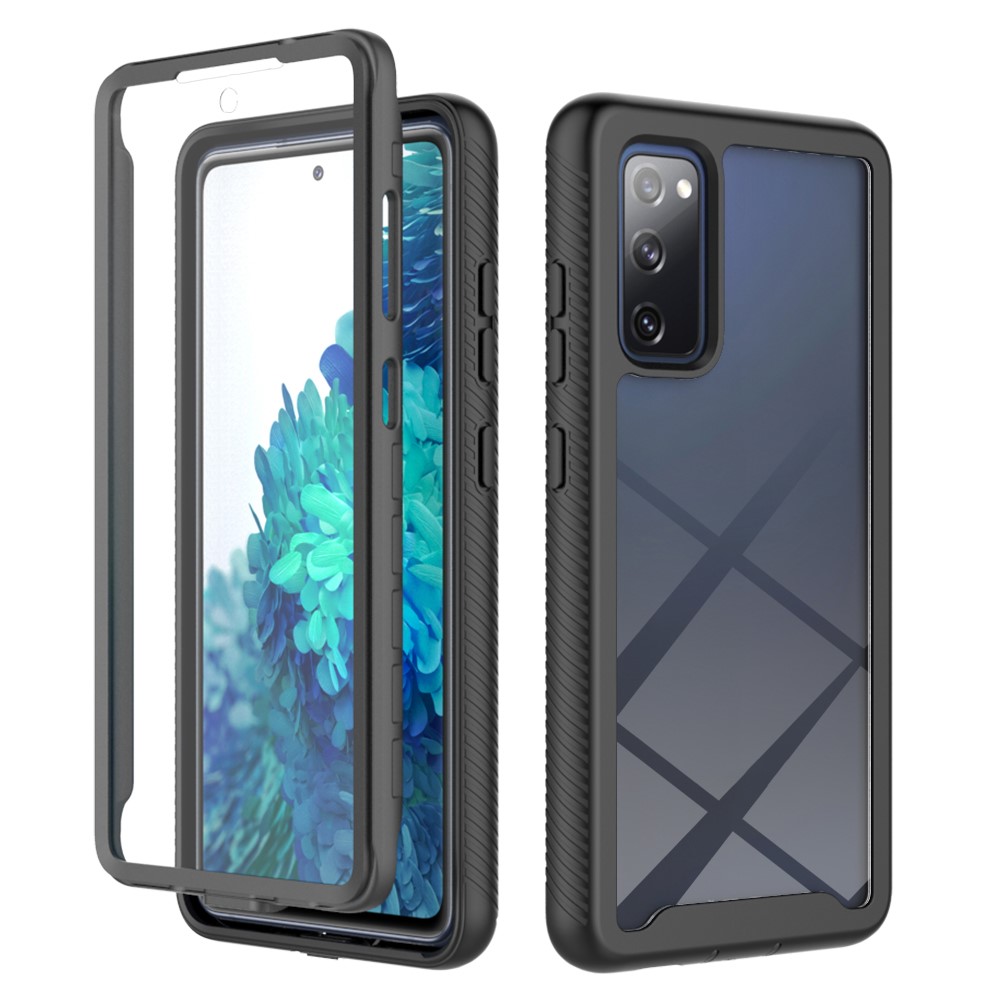 Full Protection Case Samsung Galaxy S20 FE Svart - Heldekkende deksel med skjermbeskyttelse