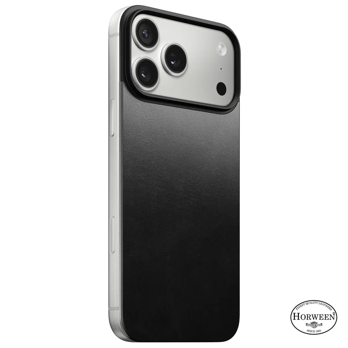 iPhone 17 Pro Max Magnetic Leather Back Black