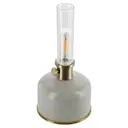Ladattava LED-öljylamppu sisäkäyttöön 22 cm, Harmaa