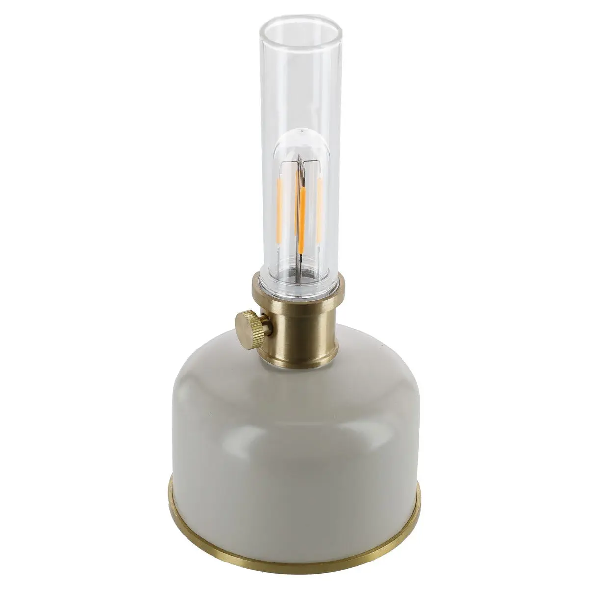 Ladattava LED-öljylamppu sisäkäyttöön 22 cm, Harmaa