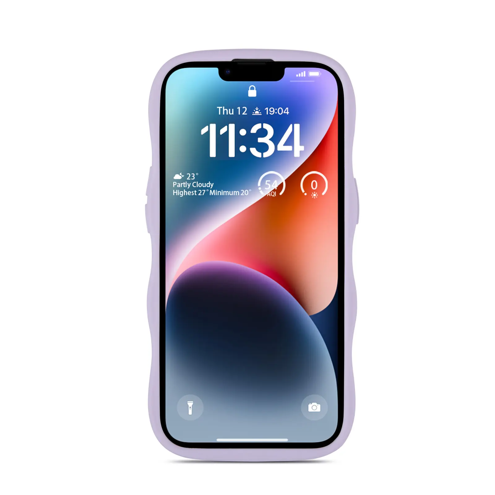 The Wave Case iPhone 13 Lila