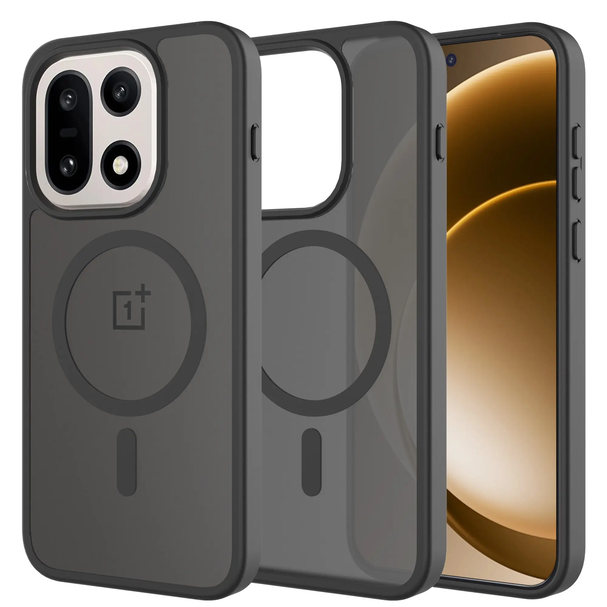 Magnetic Hybrid Cover  OnePlus 15 Frosted Black