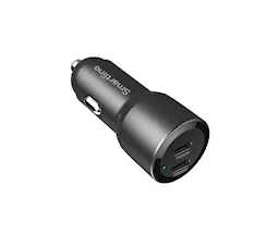 Billader USB-C x2 60W PD svart