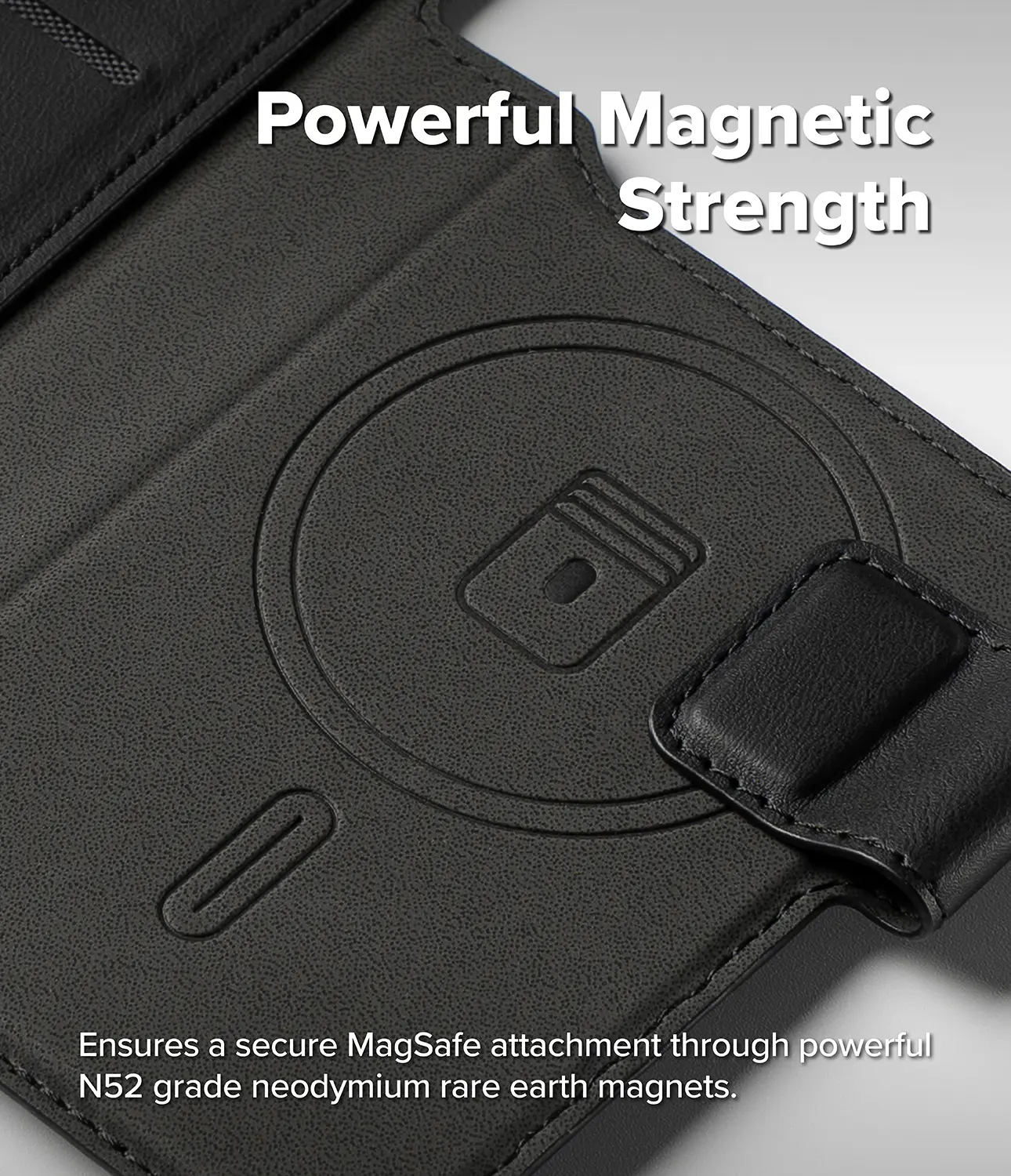 Folio Grip Wallet Magnetic iPhone 18 Pro Black