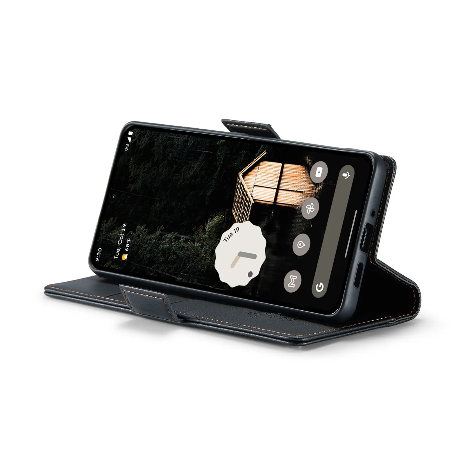 Slim Plånboksfodral RFID-skydd Google Pixel 10 Pro XL Svart