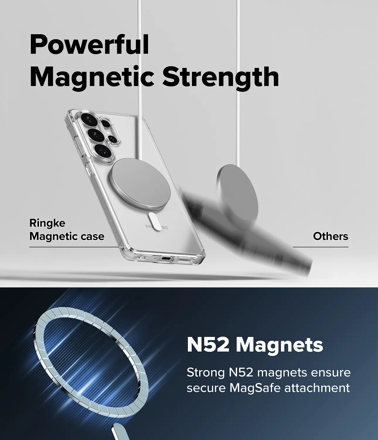 Fusion Magnetic Case Samsung Galaxy S26 Ultra Genomskinlig