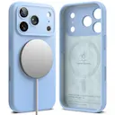 iPhone 18 Pro MagSafe silikonecover, Light Blue