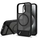 Magnetisk cover med stativ iPhone 15 Pro Sort