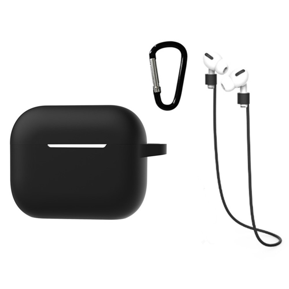 AirPods Pro 2 Silikonskal med hörlursband och karbinhake