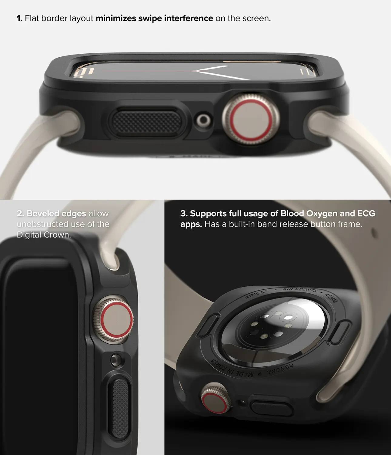 Air Sports Case Apple Watch Series 4-6 40mm Black