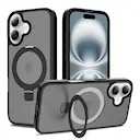 Hybridikuori Magnetic Ring iPhone 16 Musta