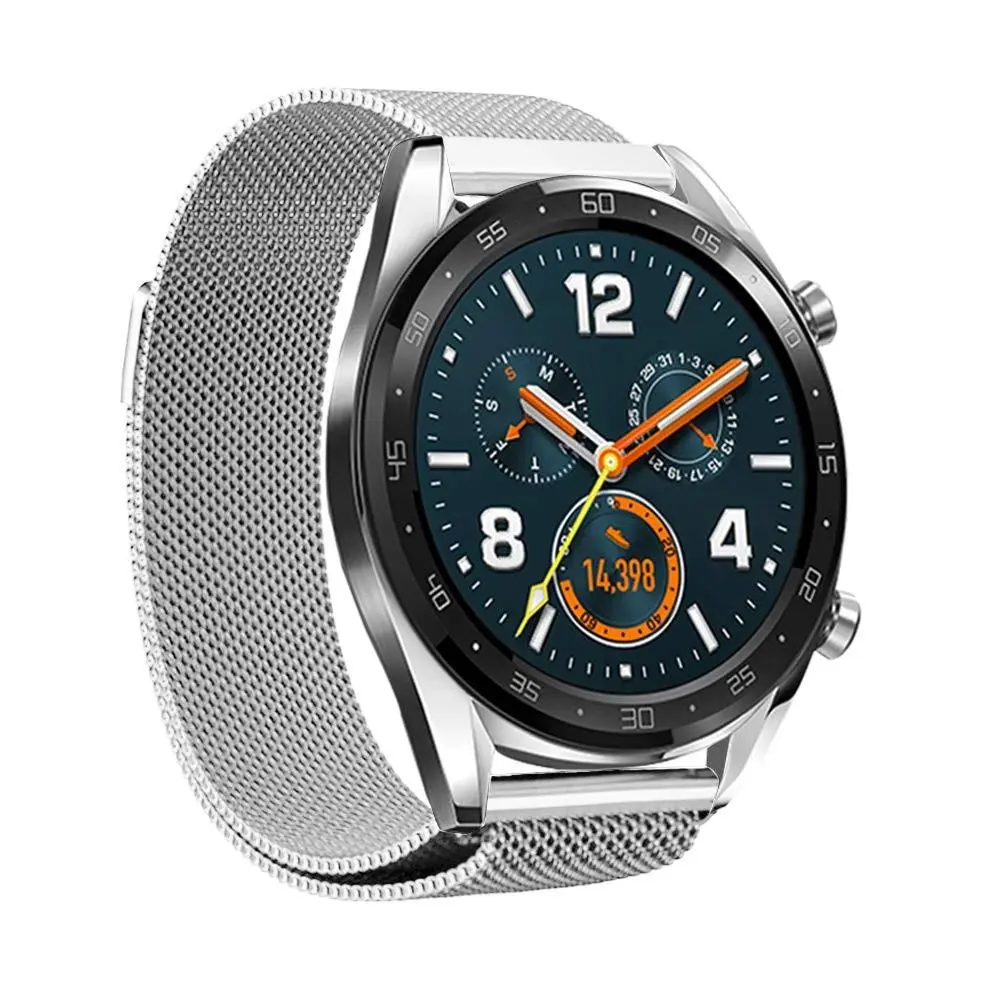 Armbånd Milanese Huawei Watch GT 2 46mm/Watch GT 2e/Watch GT Sølv