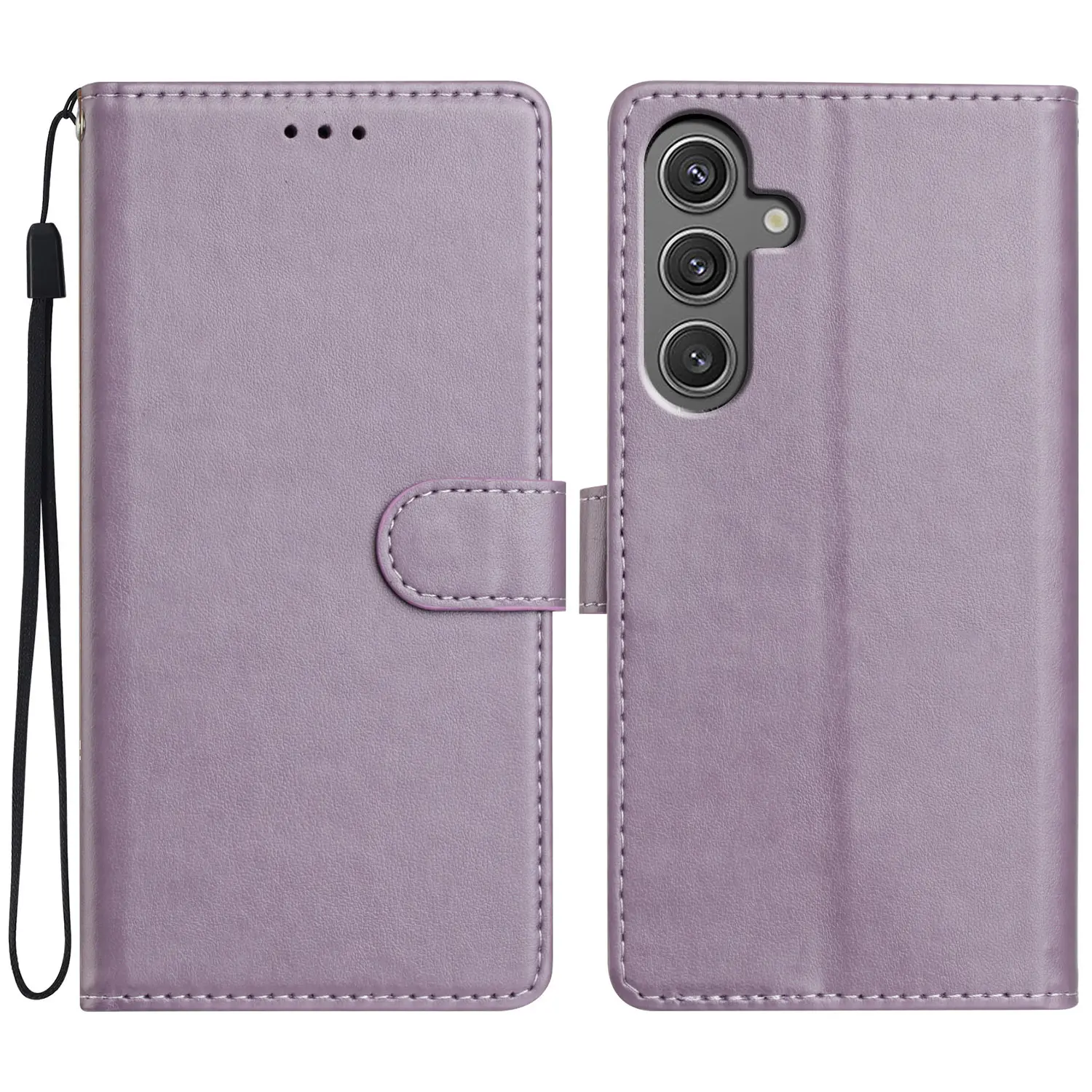 Læderetui Samsung Galaxy S25 FE Lilla