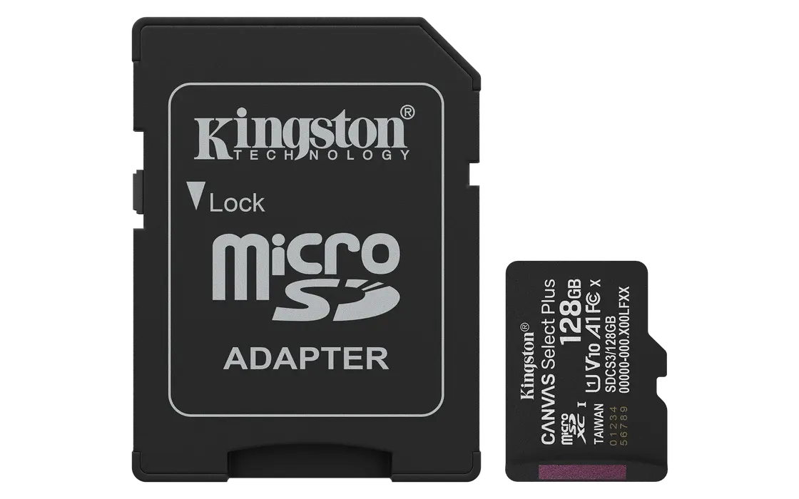 microSDXC 128GB Class 10 UHS-I Minneskort