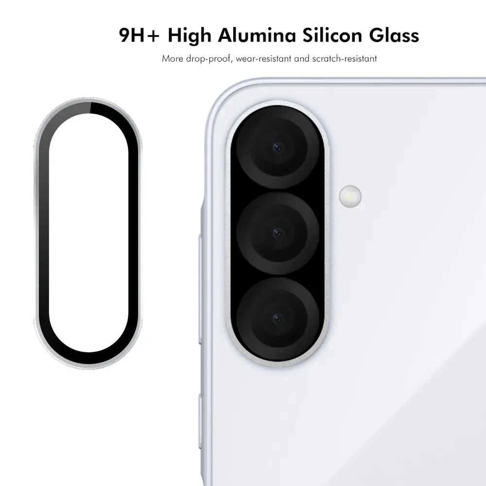 Linsskydd Aluminium + Härdat Glas Samsung Galaxy A56 Svart