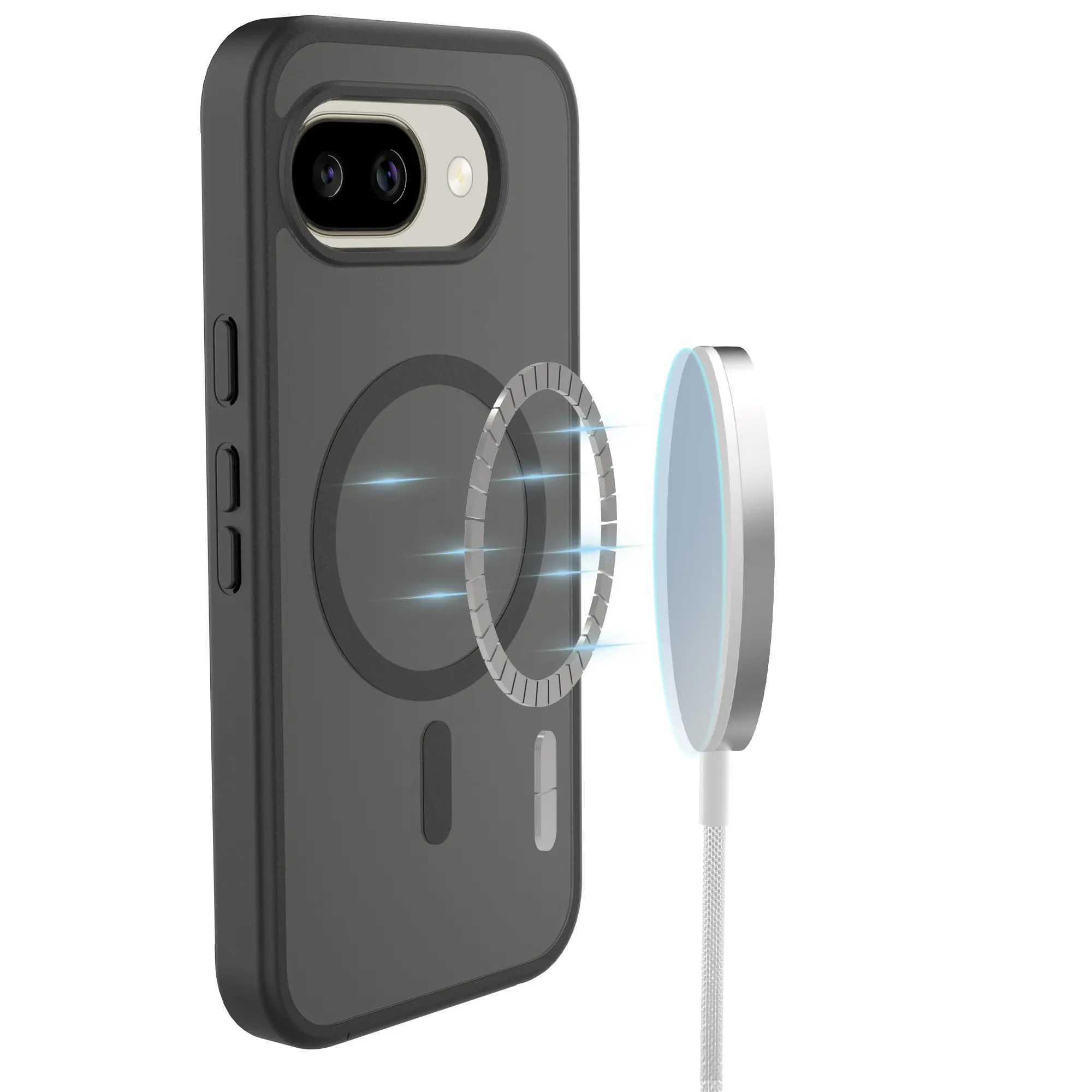 Magnetic Hybrid Skal Google Pixel 10a Frosted Black