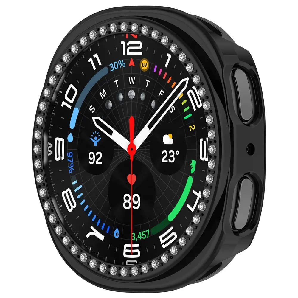 Rhinestone Skal Samsung Galaxy Watch 8 40mm Svart