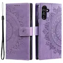 Læderetui Mandala Samsung Galaxy S26 Lilla
