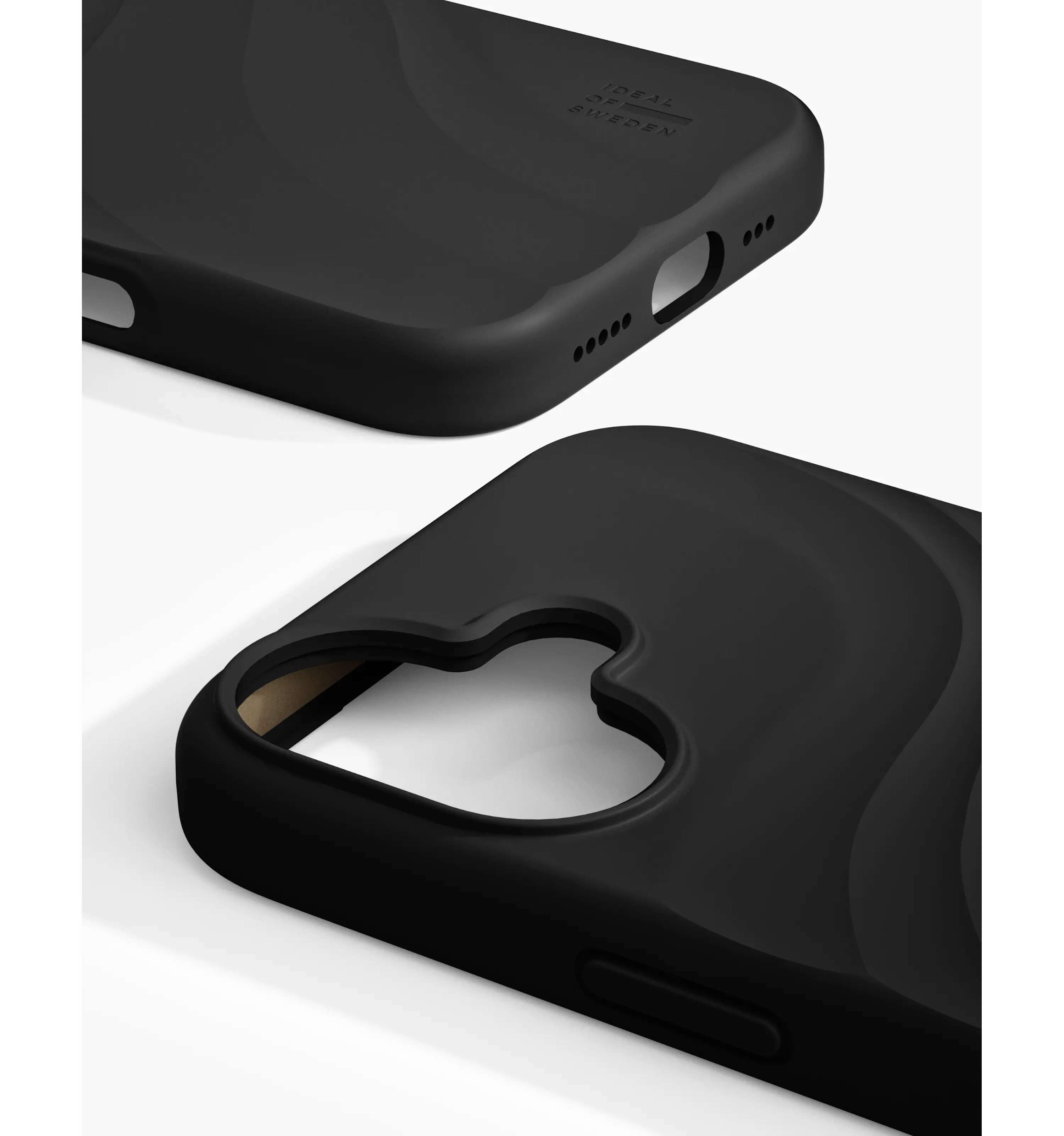 MagSafe Soft Swirl Silicone Case iPhone 16 Velvet Black
