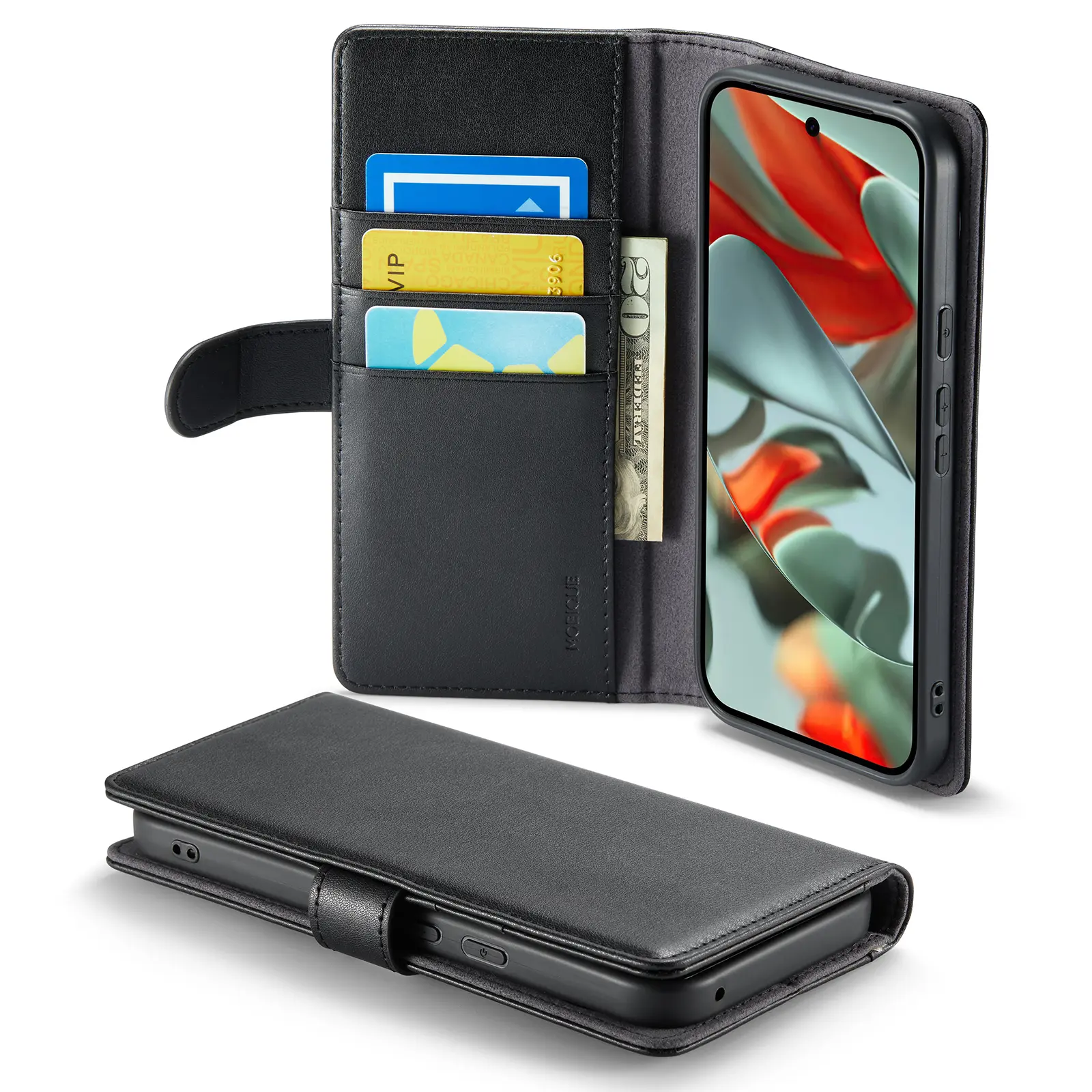 Ægte Læderetui Google Pixel 10 Pro XL Sort