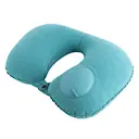 Oppustelig nakkepude blå