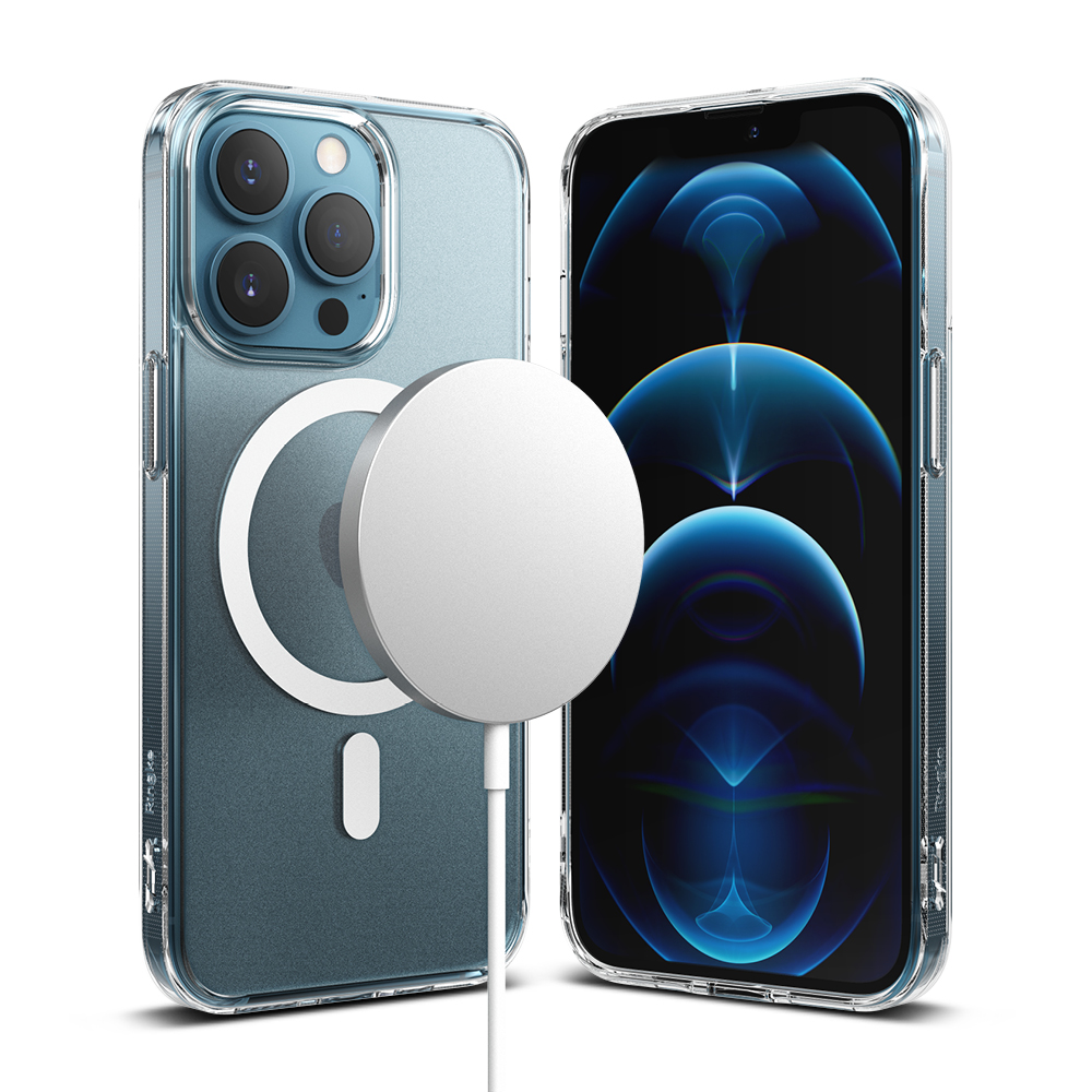 Ringke Fusion Magnetic Case iPhone 12/iPhone 12 Pro Matte Clear - MagSafe kompatibelt deksel