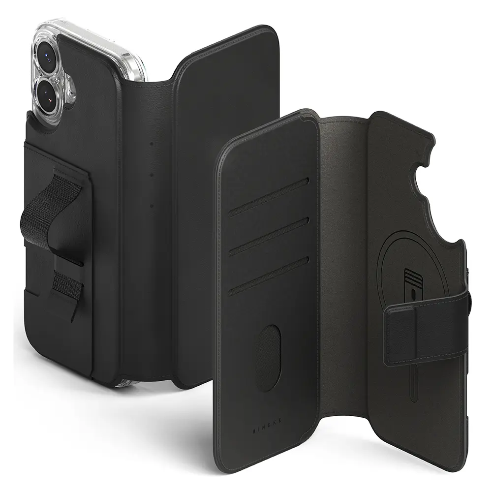 Folio Grip Wallet Magnetic iPhone 17 Black