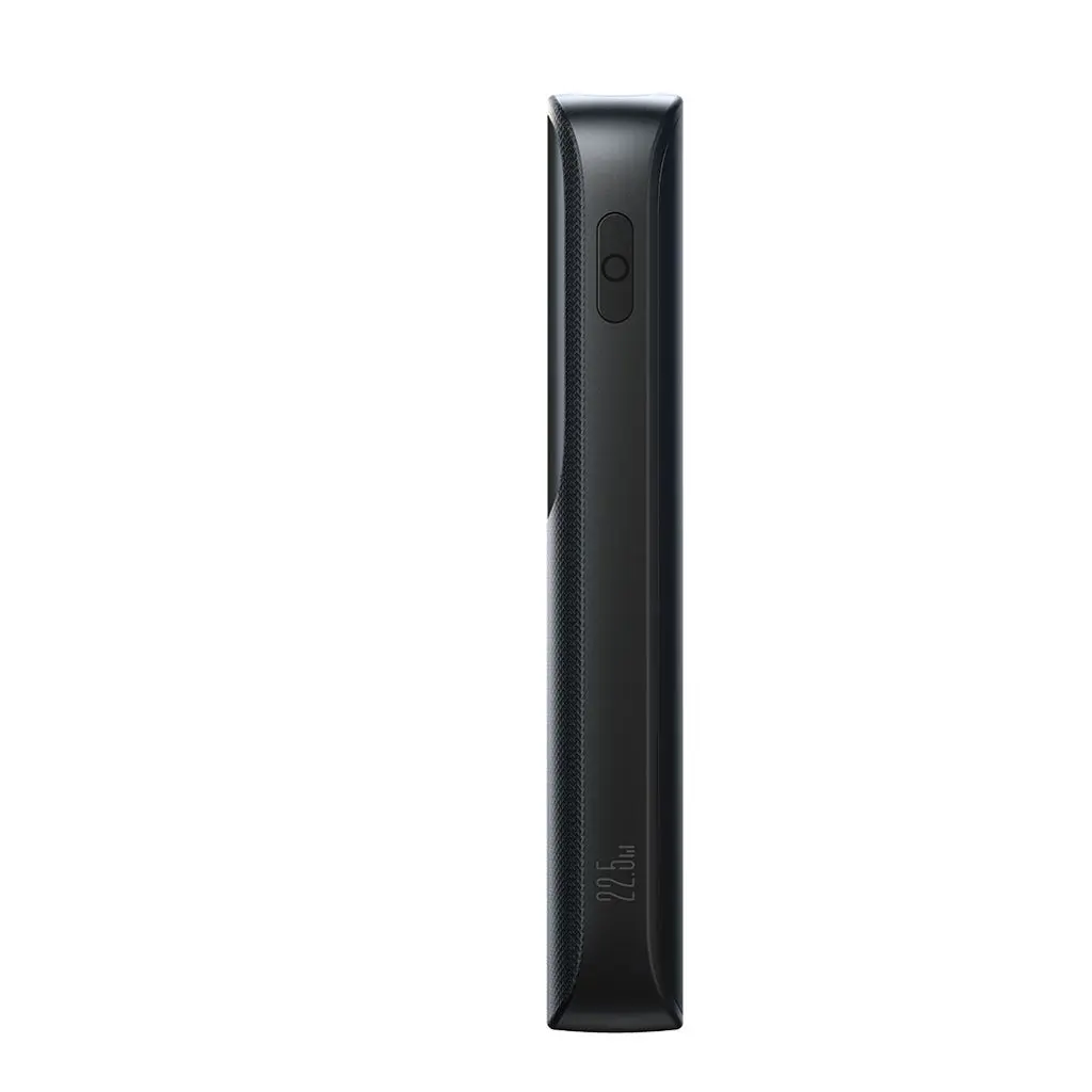 Supersnabb LED Powerbank 10000 mAh 22.5W - Trippel utgång Svart