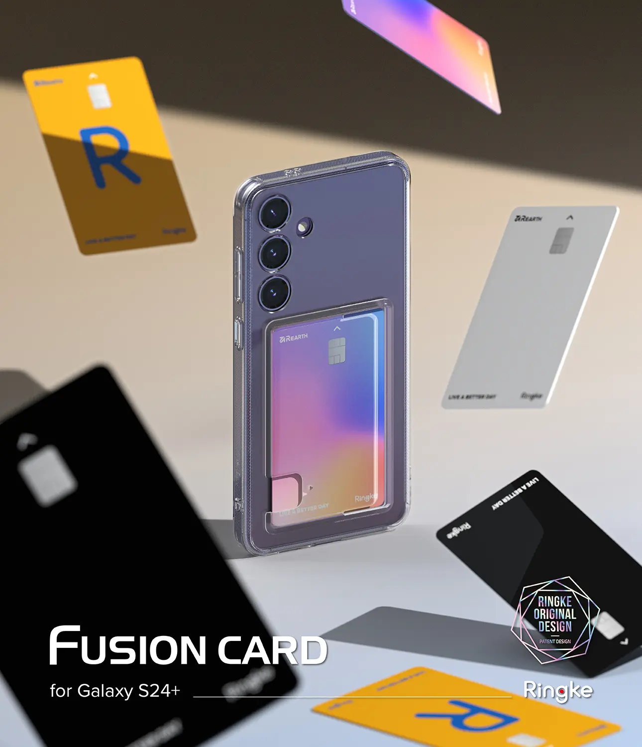 Fusion Card Case Samsung Galaxy S24 Genomskinlig