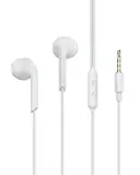 Kablede In-ear høretelefoner med mikrofon 3.5mm Hvid