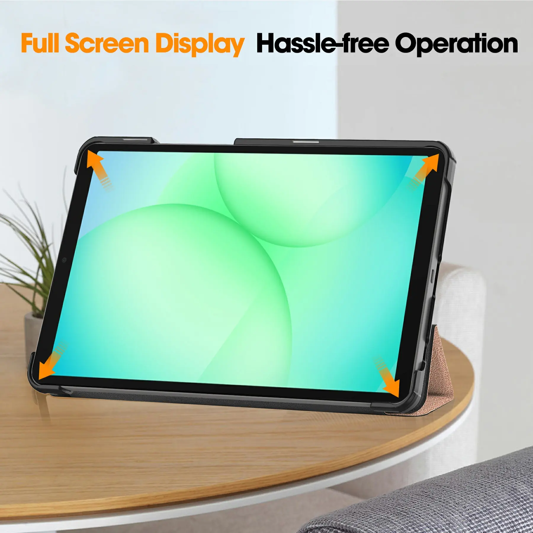 Fodral Tri-fold Samsung Galaxy Tab A11 Roséguld