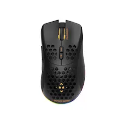 Trådløs RGB ultralet gamingmus 4.800dpi DM220, Sort