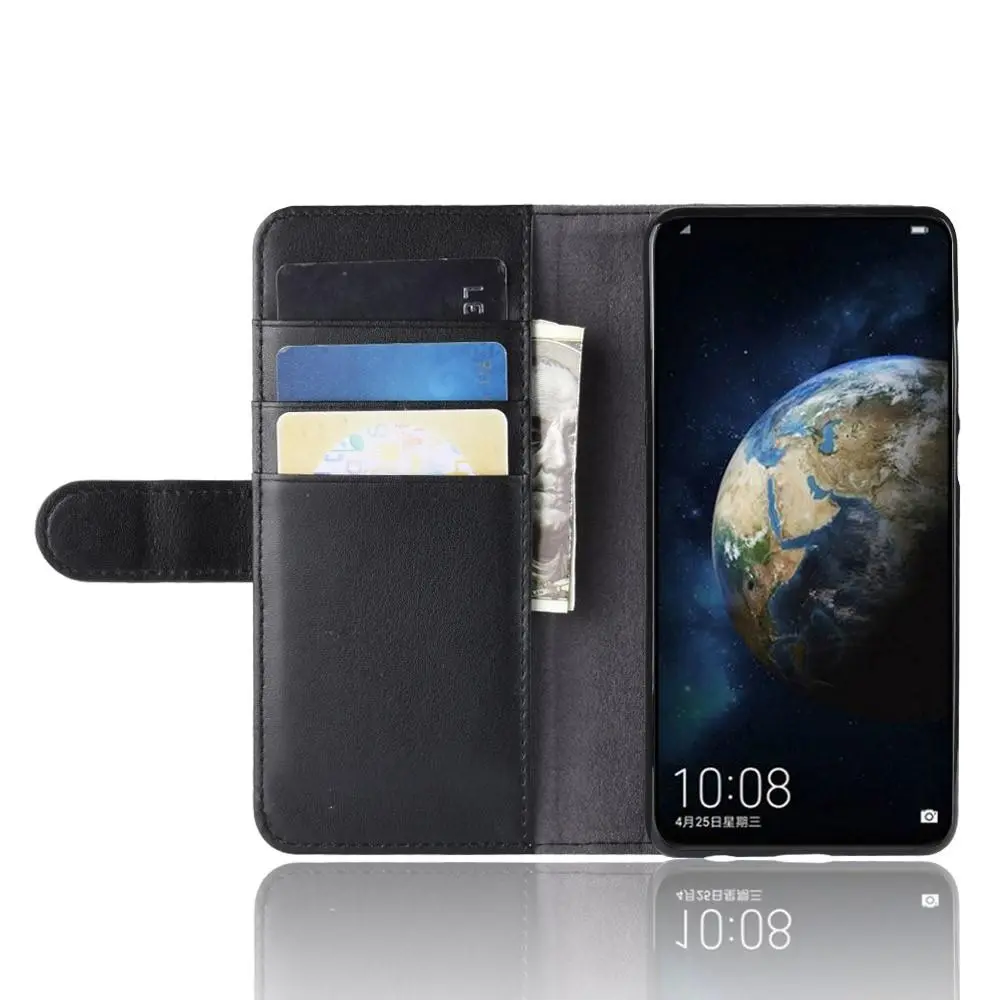 Äkta Läderfodral Huawei P30 Svart