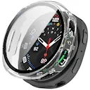 Samsung Galaxy Watch 8 44mm Heltäckande skal med inbyggt skärmskydd, Genomskinlig