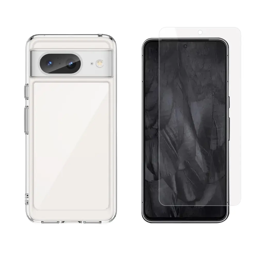 Google Pixel 8 Kit med Skal och Skärmskydd
