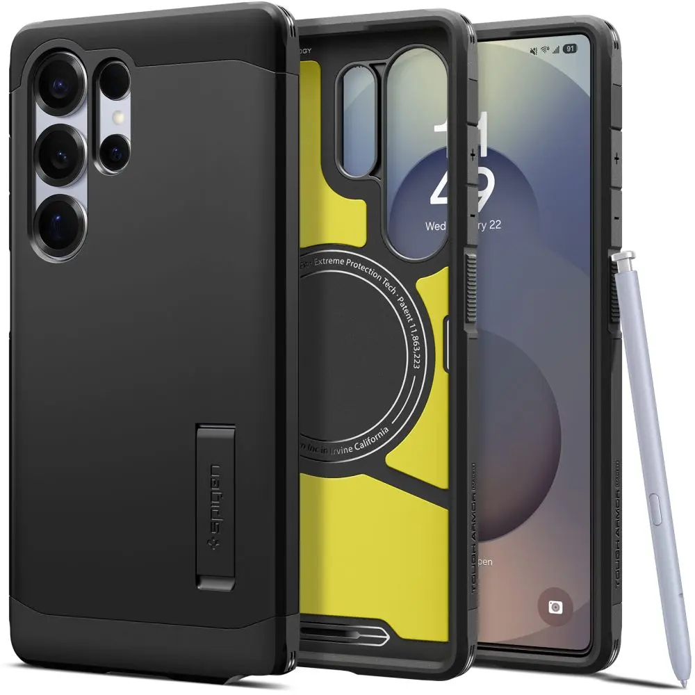 Samsung Galaxy S25 Ultra Case Tough Armor MagSafe Black