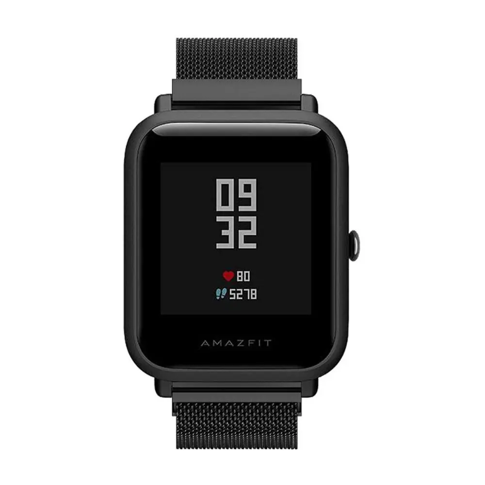 Armband Milanese  Amazfit Bip Svart
