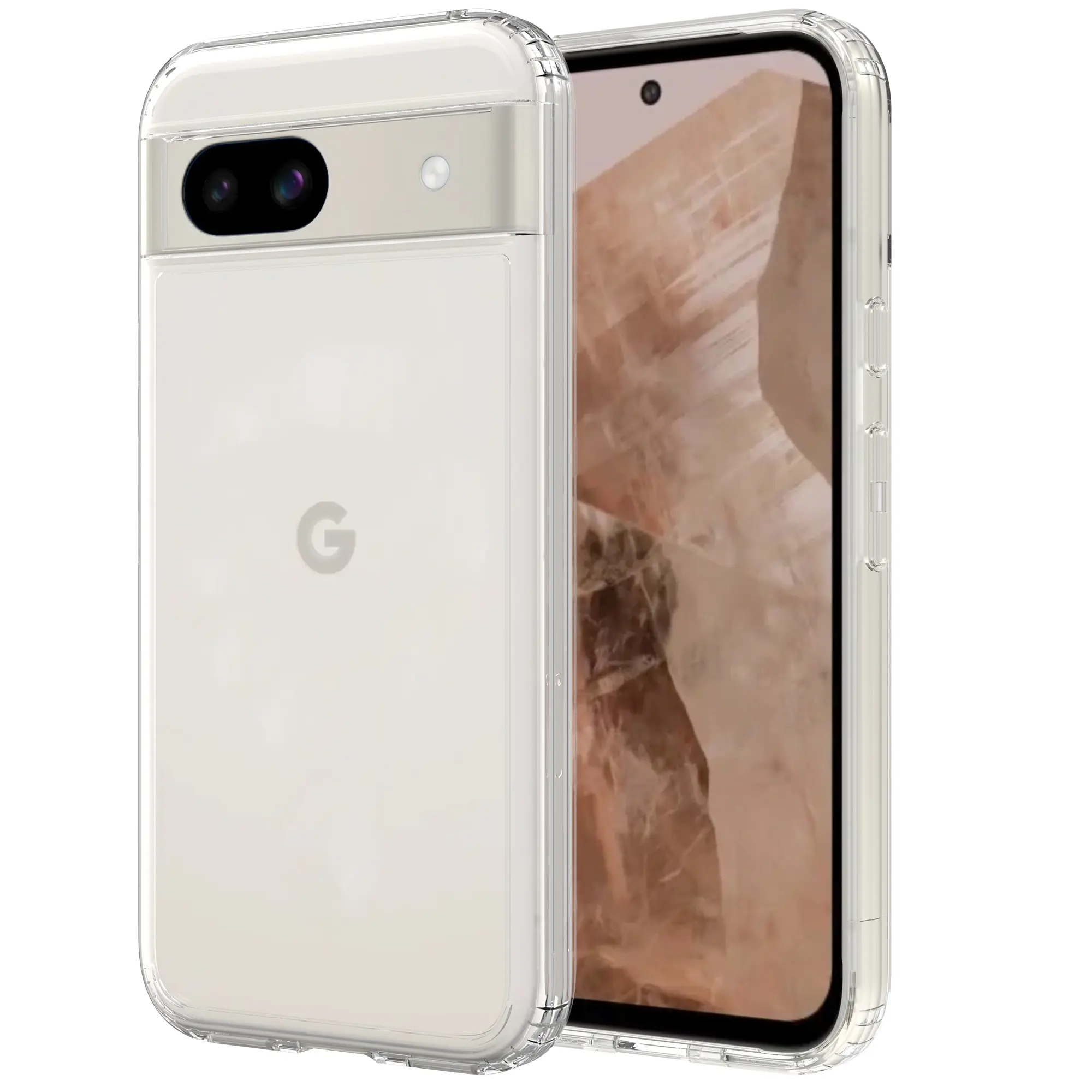 Hybridskal Google Pixel 8a Genomskinlig