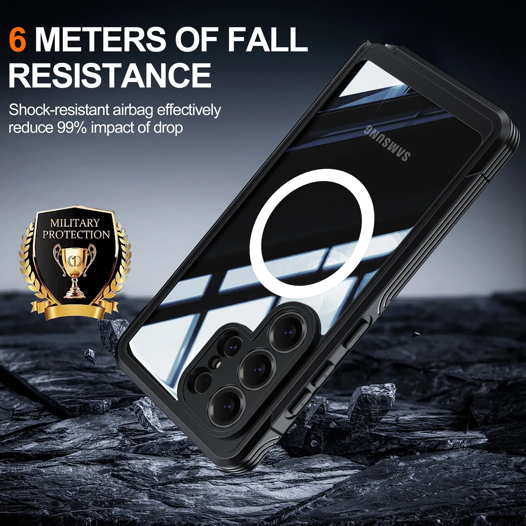Premium Full Protection Case Samsung Galaxy S26 Ultra Svart