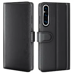 Ekte Lærveske Sony Xperia 1 V Svart