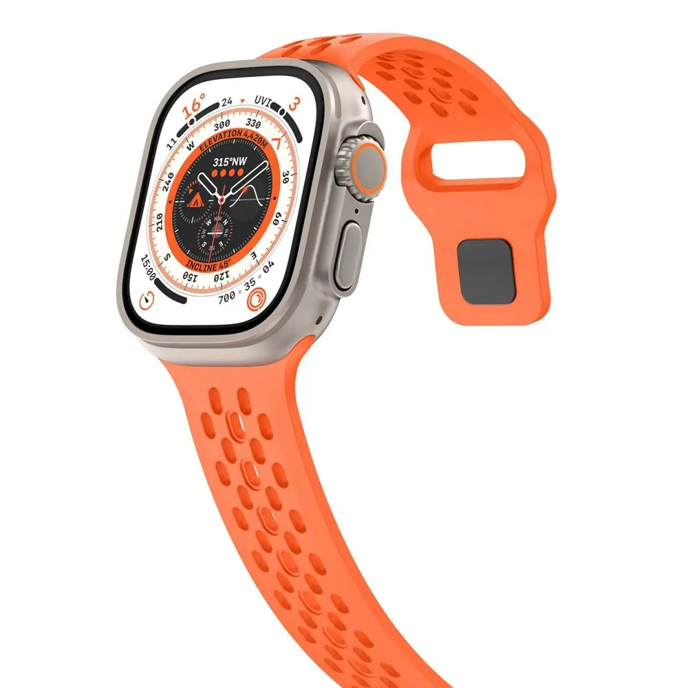 Silikonarmband Sport Apple Watch Ultra 49mm 4th Gen Orange