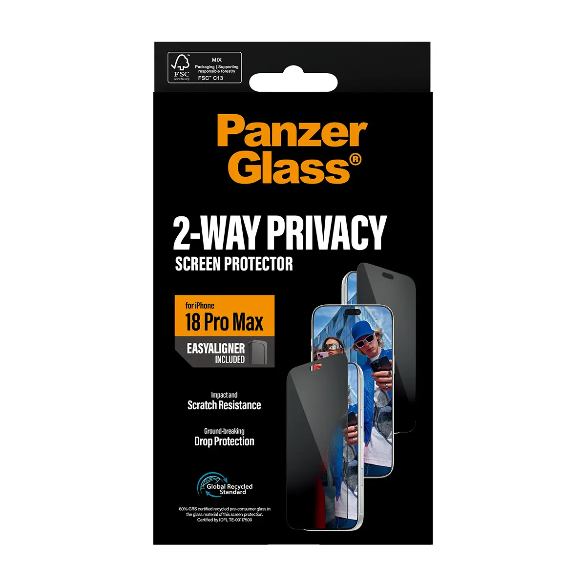 iPhone 18 Pro Max Privacy Screen Protector (with EasyAligner) Ultra Wide Fit