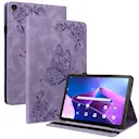Læderetui Sommerfugle Lenovo Tab M10 (3rd Gen) Lilla