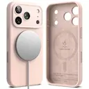 iPhone 18 Pro MagSafe silikonecover, Pink Sand