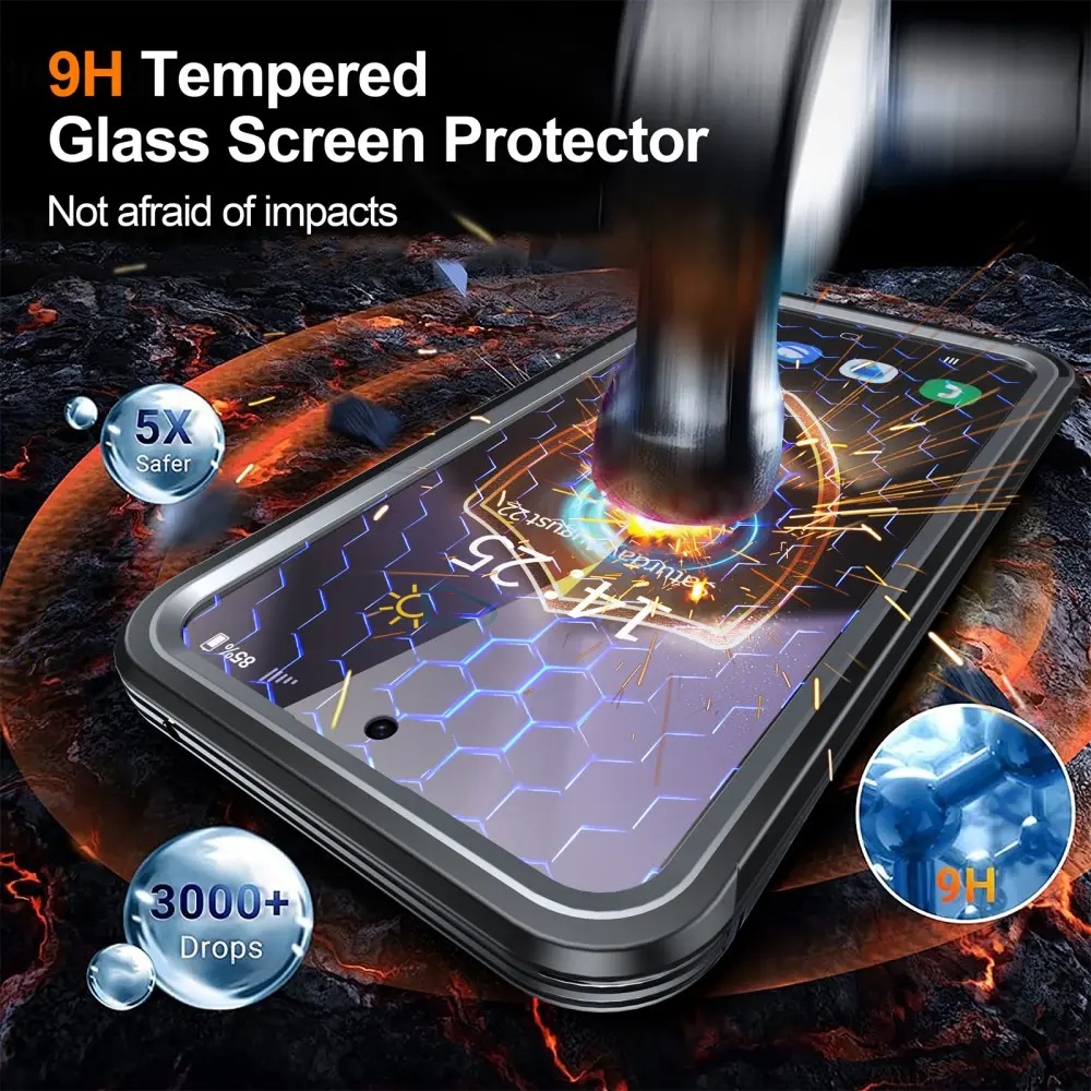 Premium Full Protection Case Samsung Galaxy S24 FE Svart
