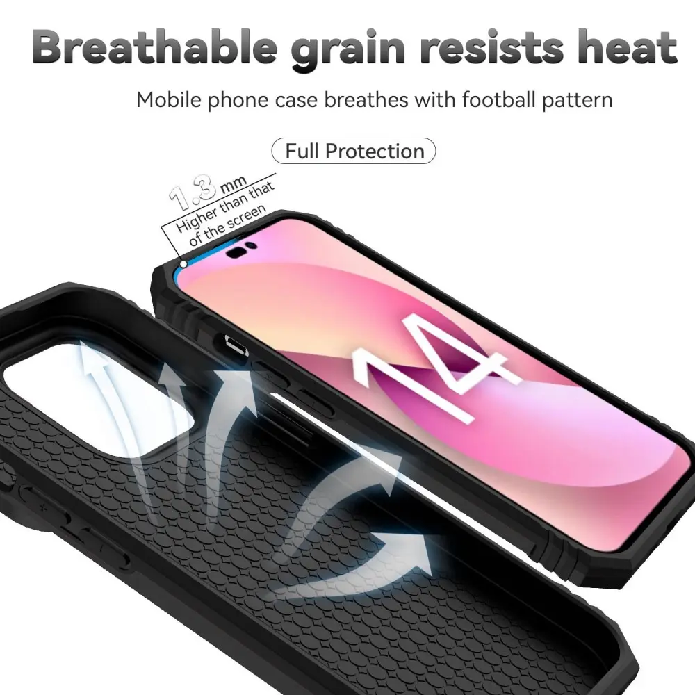 Hybridskal Ring + Kameraskydd iPhone 14 Pro Svart